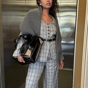 $180 Rachel Zoe Suit Blazer Windowpanes Business Casual Women’ Size S